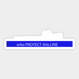 Support the Police, Thin Blue Police Gifts Sticker